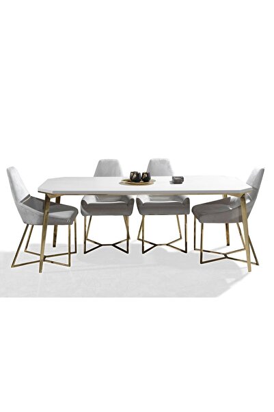 Vivense DİAMOND YEMEK MASASI, KREM, 190X90