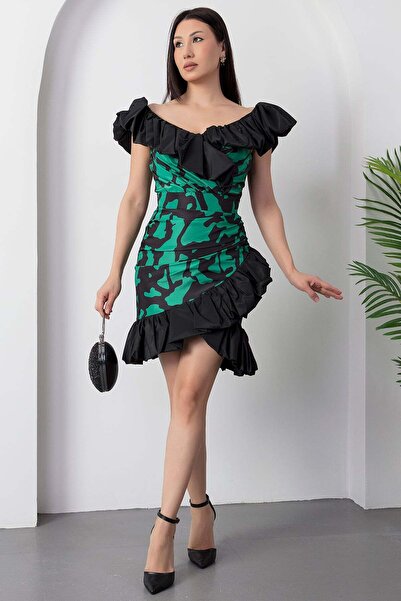 PULLIMM Rochie din poplin cu volane, fără bretele, 1712