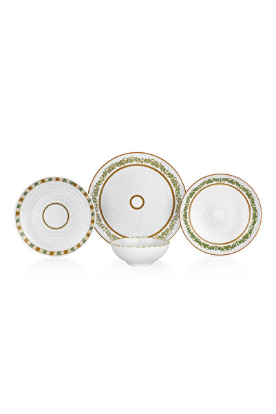 Schafer Lanis Yemek Takımı 24 Parça-Yeşil01