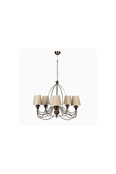 Vivense LUMEXX BERFİN BEŞLİ ESKİTME HASIR ABAJURLU SARKIT