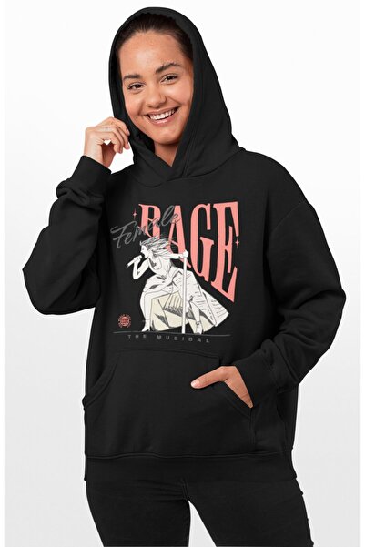 Fuddy Moda سويت شيرت للجنسين من رايج ذا ميوزيكال مطبوع بغطاء رأس، هوديي بتصمي...