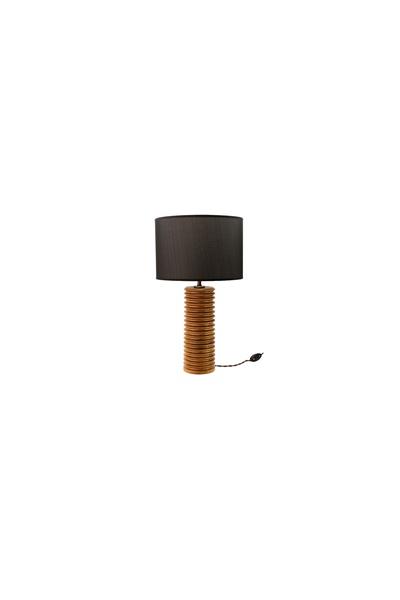Vivense MASSELLO DESIGN HEAVY AHŞAP ABAJUR - MASA LAMBASI CEVİZ