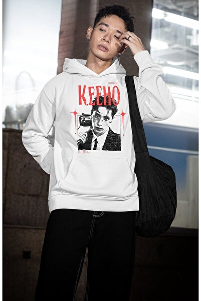 Fuddy Moda Unisex Keeho Printed Hooded Sweatshirt, Oversized P1Harmony Kpop M...