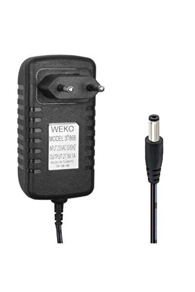 WEKO WK-37868 27.6 Volt - 1 Amper 5.5*2.5 Uçlu Ledli Yerli Üretim Priz Tipi D...