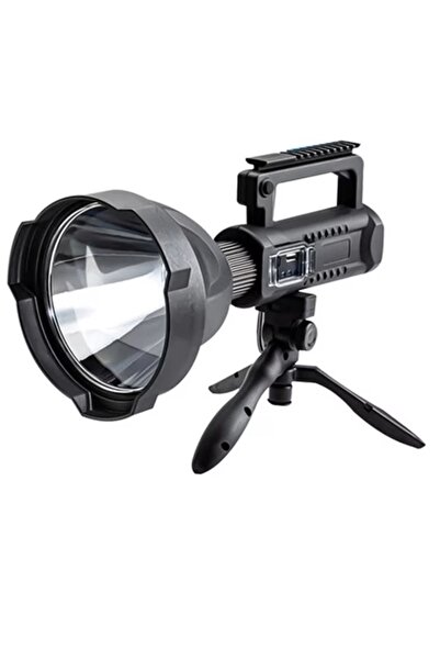 MAXISHOPSRL Lanterna LED cu reflector si trepied L-835 negru