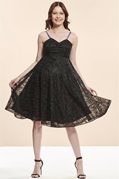 Desen Hamile Giyim Siyah Dantel Kısa Abiye Hamile Elbise