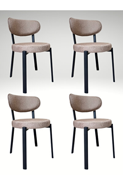 DİLETTO 4 ADET SANDALYE MUTFAK SANDALYESİ GARANTİLİ SALON SANDALYESİ METAL İS...