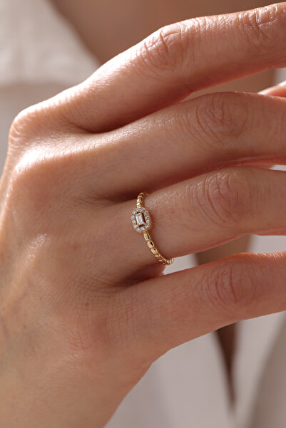 YAVUZ KUYUMCULUK 14 Ayar Altın Külçe Baget Yüzük