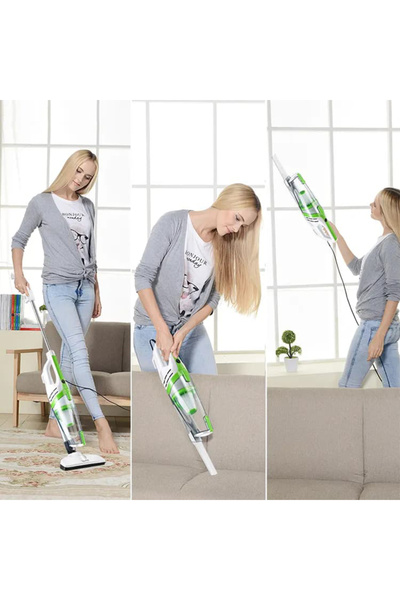 Generic 600W motor drives ≥13Kpa suction to lift dust, pet hair, and embedded...