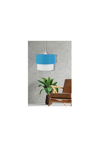 Vivense EVLİGHT DEKO PASTA 25'LİK MAVİ BEYAZ SARKIT AVİZE