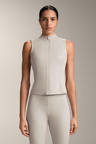 Oysho Sleeveless zip T-shirt