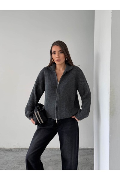 mydukkan.co Double Zipper Knitwear