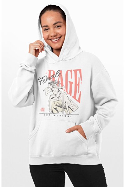 Fuddy Moda سويت شيرت للجنسين من رايج ذا ميوزيكال مطبوع بغطاء رأس، هوديي بتصمي...