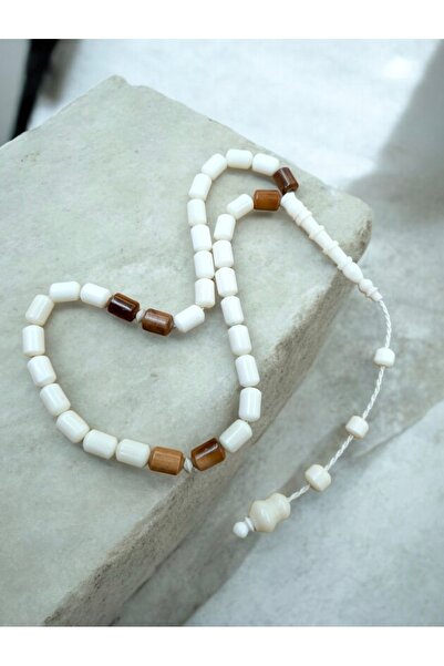 İnan Tesbih سبحة من حجر الكوكا المقطوع على شكل عظم الجمل