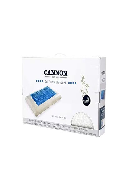 Cannon Gel Pillow Standard, White, Cooling Gel Technology