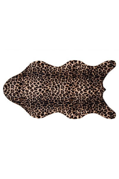 Vivense LEOPAR POST KESİM MAKİNE HALISI, KAHVERENGİ, 120X180