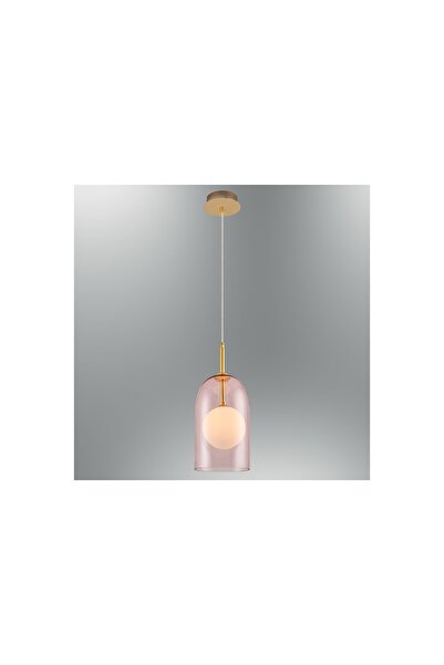 Vivense ÖZCAN AYDINLATMA SUPA TEKLİ UZUN CAM SARKIT, PEMBE, 47382A10