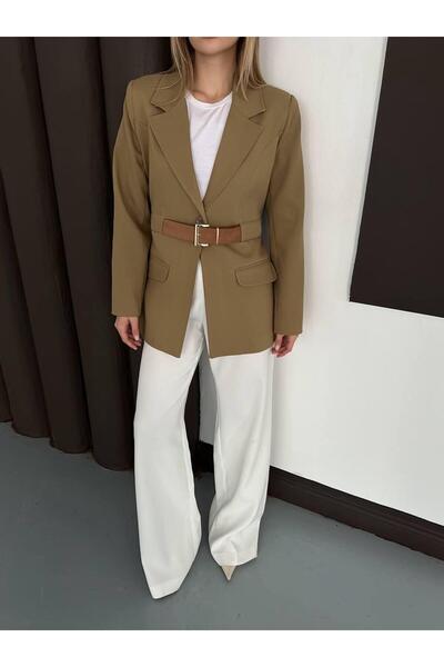 Ekim Store Belted Waist Blazer Jacket