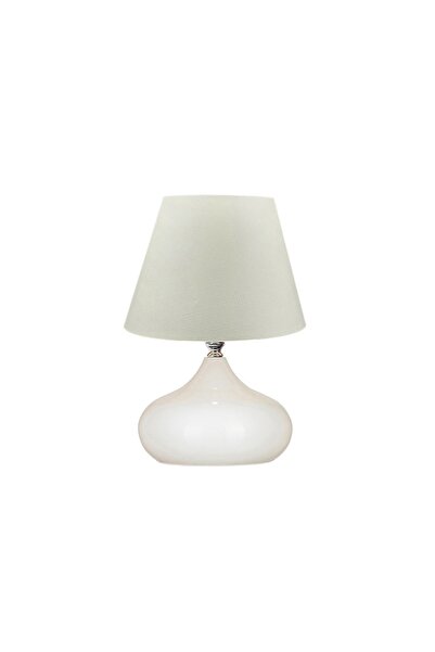 Vivense EVLİGHT LİNA MASA LAMBASI TEKLİ BEYAZ METAL ABAJUR, BEYAZ ŞAPKA