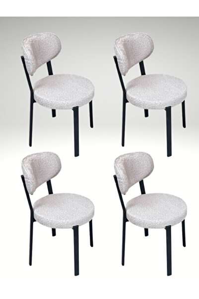 DİLETTO 4 ADET SANDALYE MUTFAK SANDALYESİ GARANTİLİ SALON SANDALYESİ METAL İS...