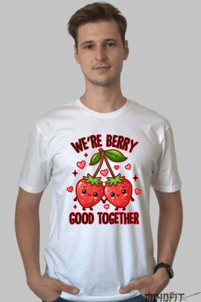 GILDAN Valentine's Day Couple T-Shirt - We're Berry Good Together Men's