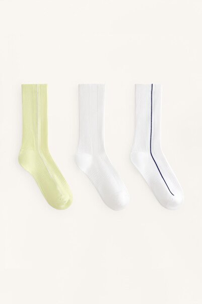 Oysho 3 çift Classic polyamid karışımı spor çorap