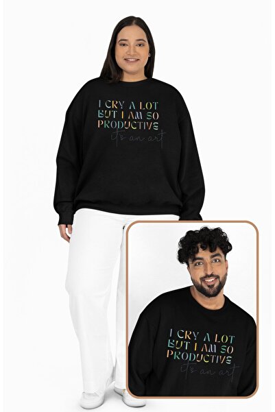 Fuddy Moda سويت شيرت للجنسين قصة فضفاضة تايلور سويفت أنا أبكي كثيرًا لكنني مث...