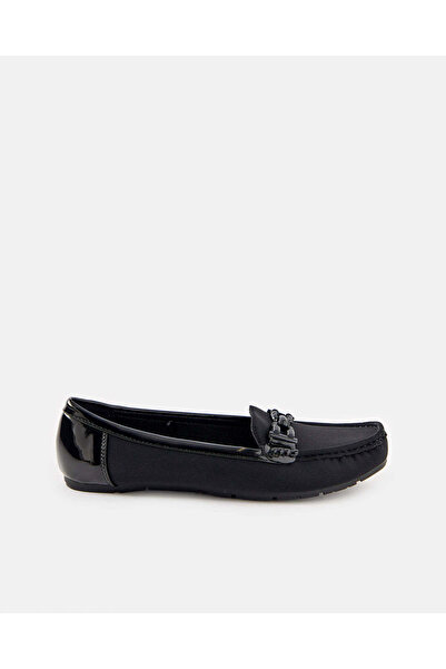 REDTAG Women Black Embellished Moccasin
