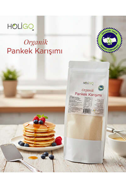 HOLİGO Organik Pankek Karışımı 350gr (PESTİSİT VE AFLATOKSİN ANALİZLİ)
