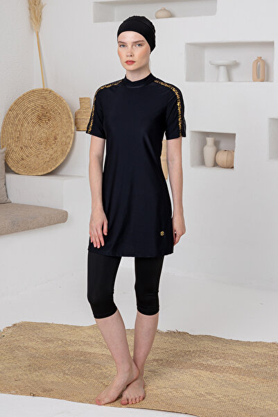 Adasea Noe Stretch Fabric Half Sleeve Hijab Swimsuit 1604