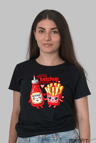 GILDAN Tricou Valentine's Day Cuplu - Tu Esti Ketchup-ul Pentru Cartofii Mei ...
