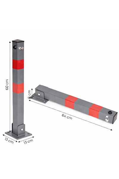 ideal STORE Skladací parkovací blok s tyčou 60 cm s kľúčom idealSTORE