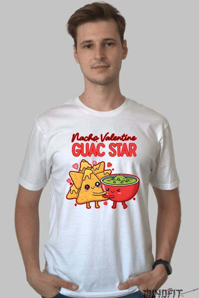 GILDAN Tricou Valentine's Day Cuplu - Nacho Valentine Guac Star Barbat