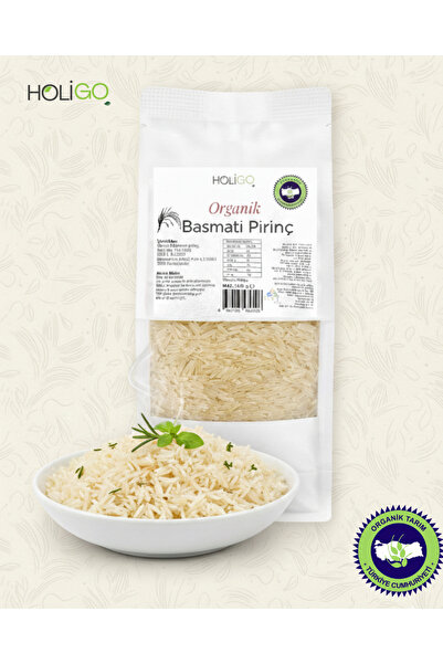 HOLİGO Organik Basmati Pirinç 500 Gr (PESTİSİT VE AFLATOKSİN ANALİZLİ)