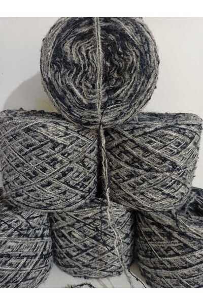 İPEK YÜN İPLİK DÜNYASI Ață de tricotat Angora 2 straturi (gri deschis) Buklet...