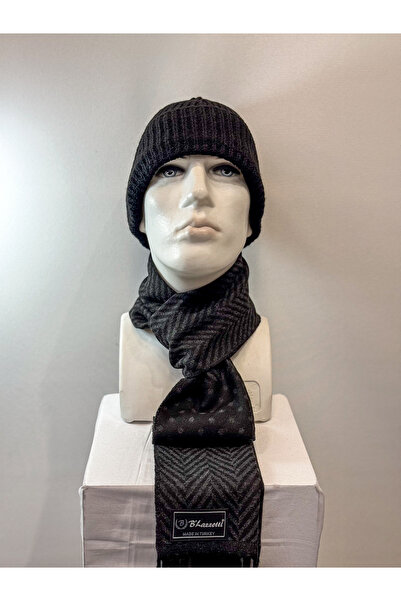 B'lazzotti Men's Kaşkol Scarf Herringbone Gray