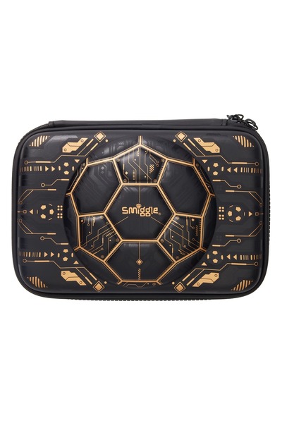 SMIGGLE حافظة أقلام من نوع Livewire ذات غطاء صلب - أسود، غطاء صلب، للاستخدام ...