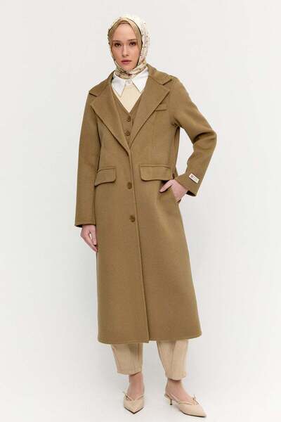 Setrms Yelekli Yün Premium Kaban