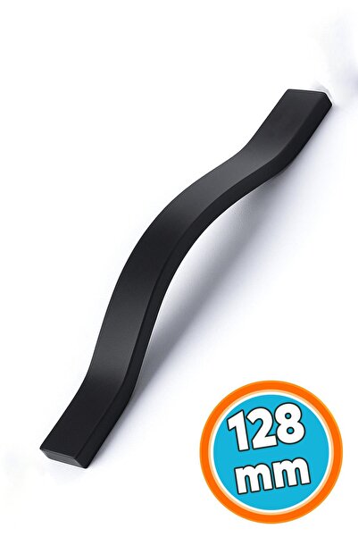 NZB Mobilya Çekmece Kolu Mutfak Dolabı ve Kapak Kulpları Dayanıklı Siyah Meta...