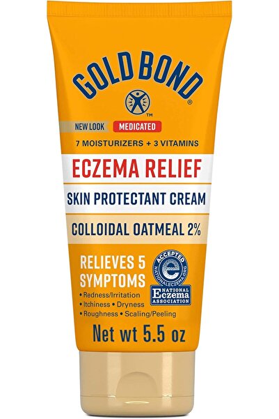GOLD BOND كريم طبي لعلاج الإكزيما وحماية البشرة، 5.5 أونصة، مع 2% من دقيق الش...