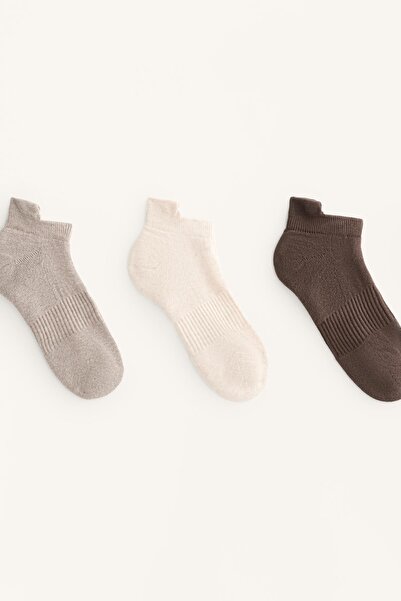 Oysho 3 çift Sneaker pamuklu spor çoraplar