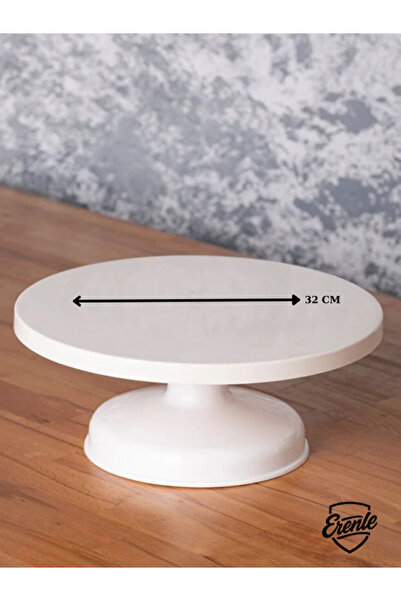 Erenle ticaret Döner Başlıklı Pasta Sıvama Süsleme Standı Pandispanya Kek Sun...