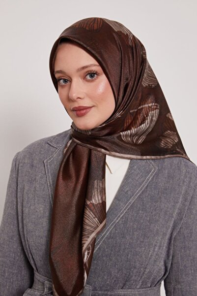 Levidor Μεγάλο ριγέ φλοράλ σχέδιο με λαμπερό κρυστάλλινο κασκόλ