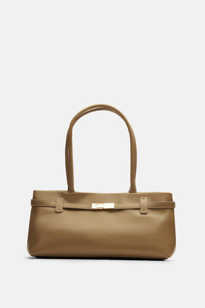 BE BLUE GEANTĂ DE UMĂR COOKIE GOLD CU DETALII CU CATĂLĂ