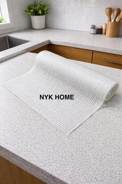 NYK HOME Pvc Without Holes Six Transparent Cover Lace Shelf Cover Wardrobe Cover