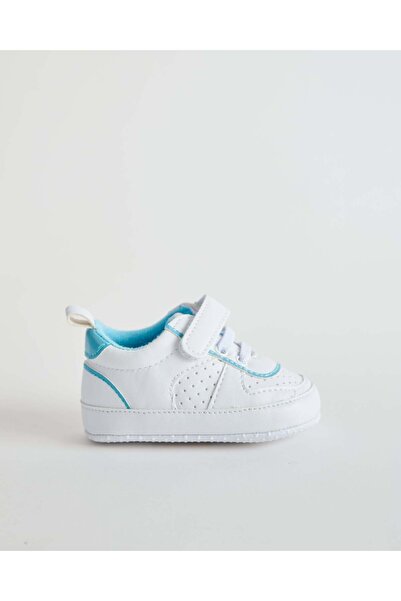 REDTAG White Laser Cut Baby Pram Shoe