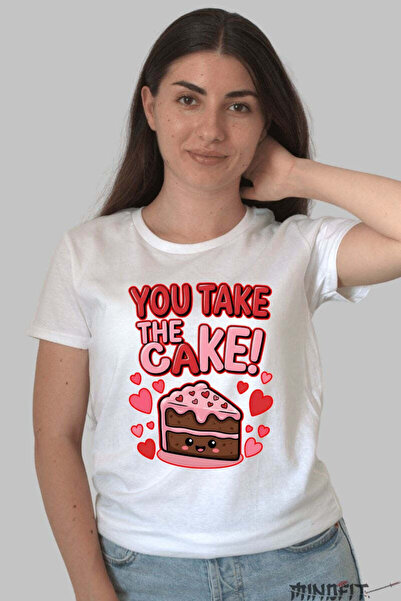 GILDAN Tricou Valentine's Day Cuplu - You Take The Cake Dama
