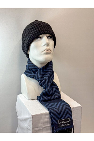 B'lazzotti Men's Kaşkol Scarf Acrylic Blue Laci