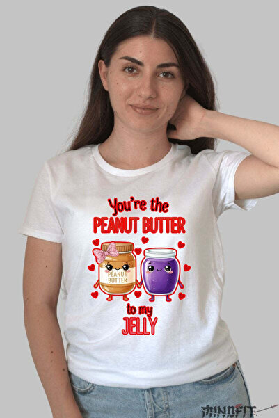 GILDAN Couple's Valentine's Day T-Shirt - You're The Peanut Butter To My Jell...