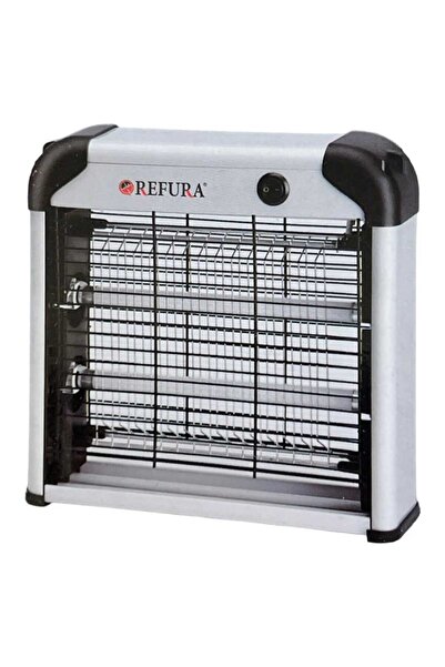REFURA مصيدة الحشرات الكهربائية من ريفورا باللون الاسود والفضي - RE-303